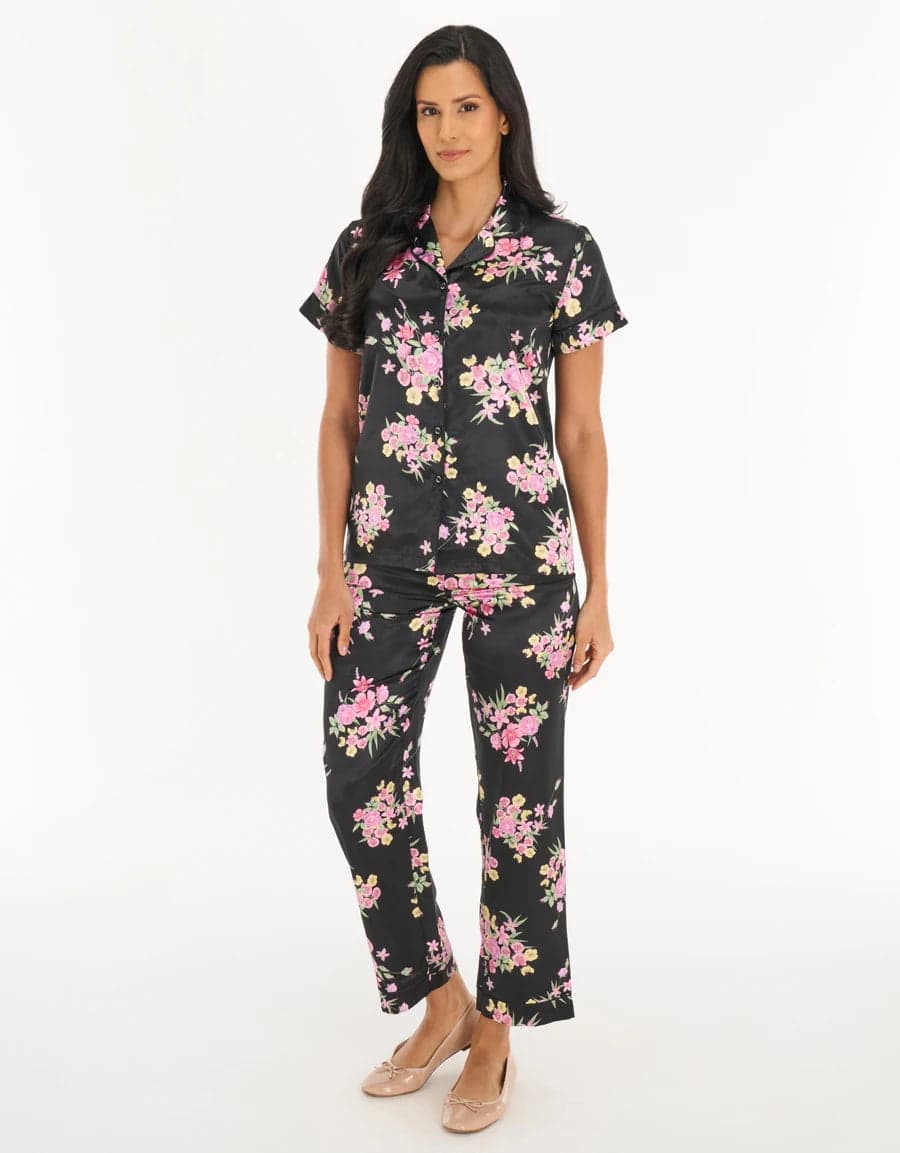 FLORAL PRINT SATIN Пижама