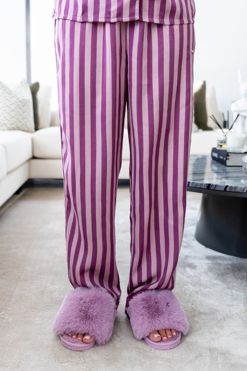 MAUVE STRIPE Брюки
