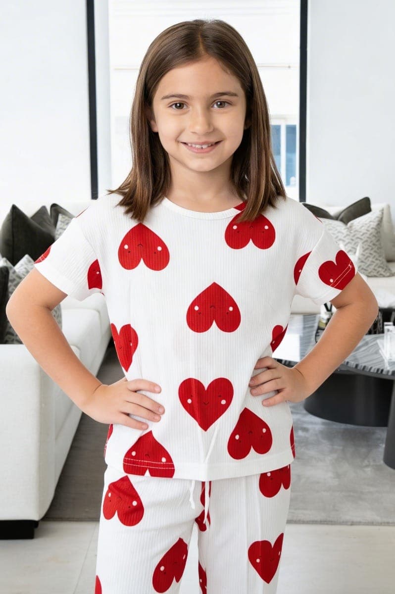 HEARTS PRINT Детская пижама