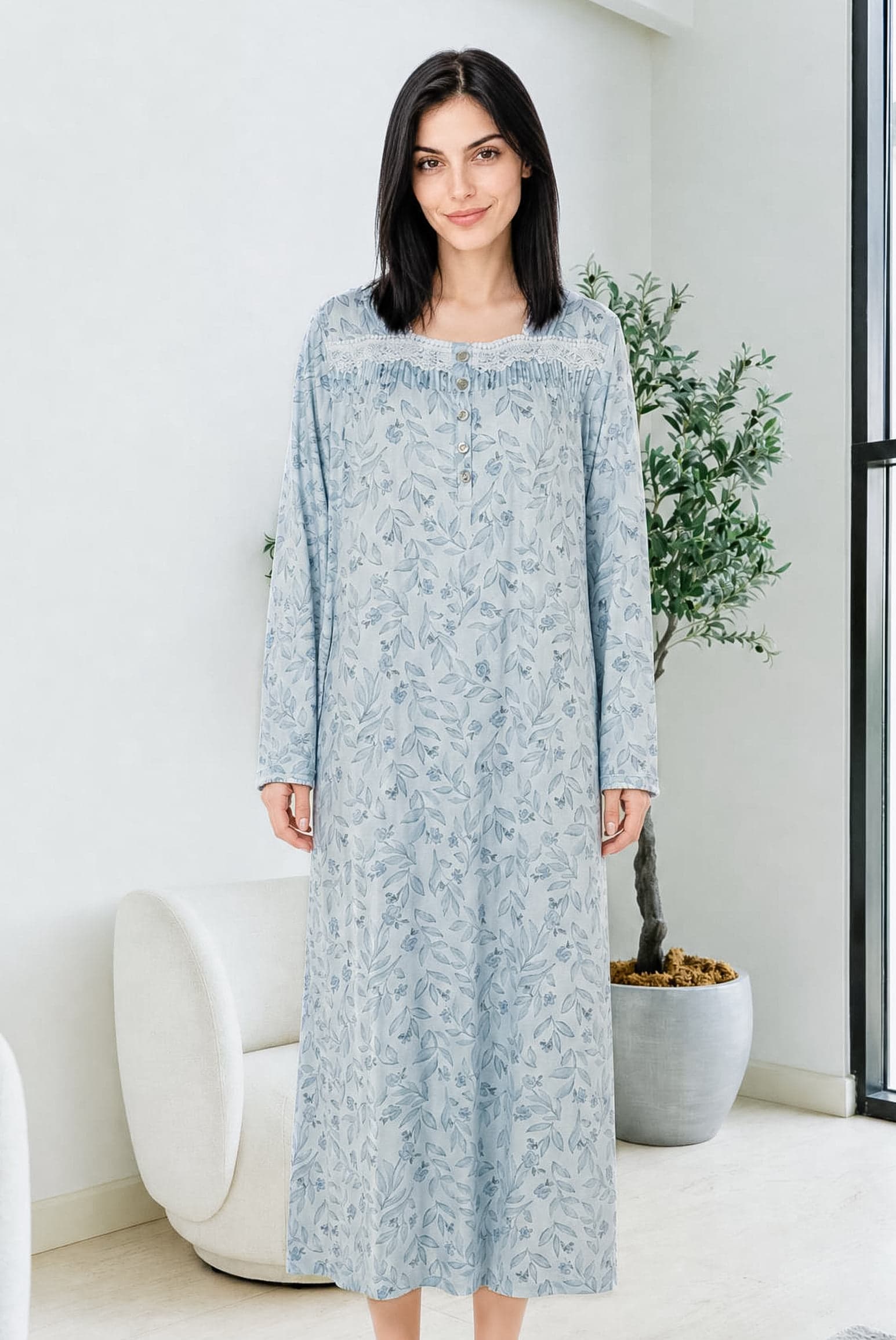 FLORAL PRINT Ночная рубашка