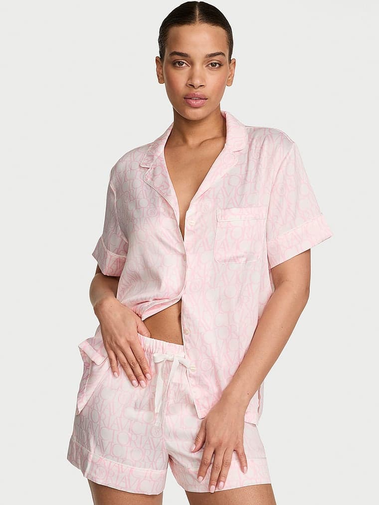 SIGNATURE SATIN Пижама с шортами