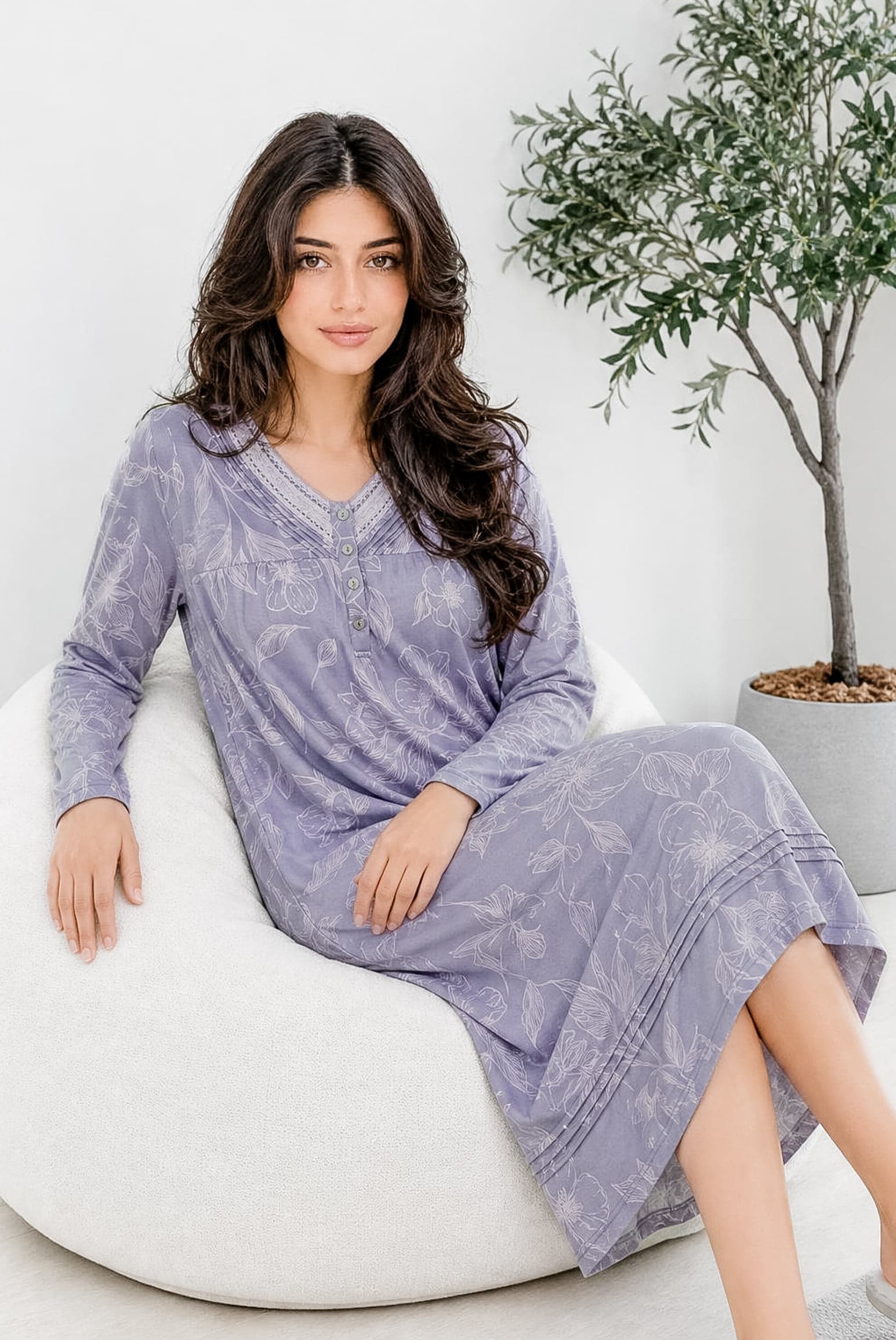 FLORAL MAXI Ночная рубашка