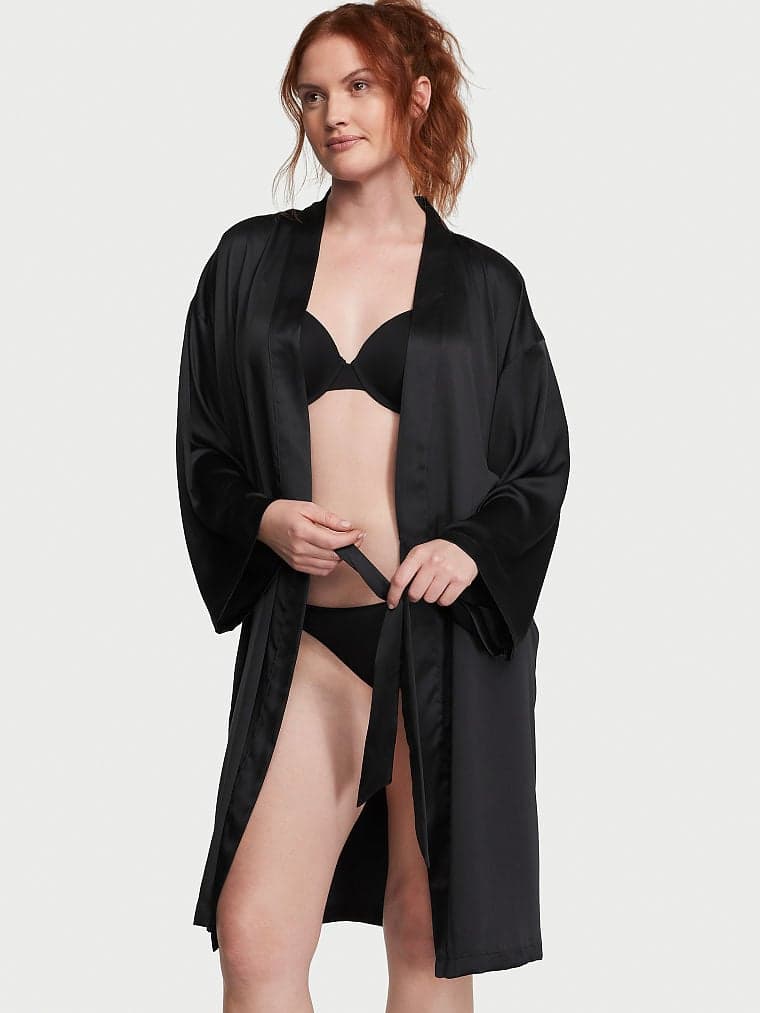 SIGNATURE SATIN Халат миди