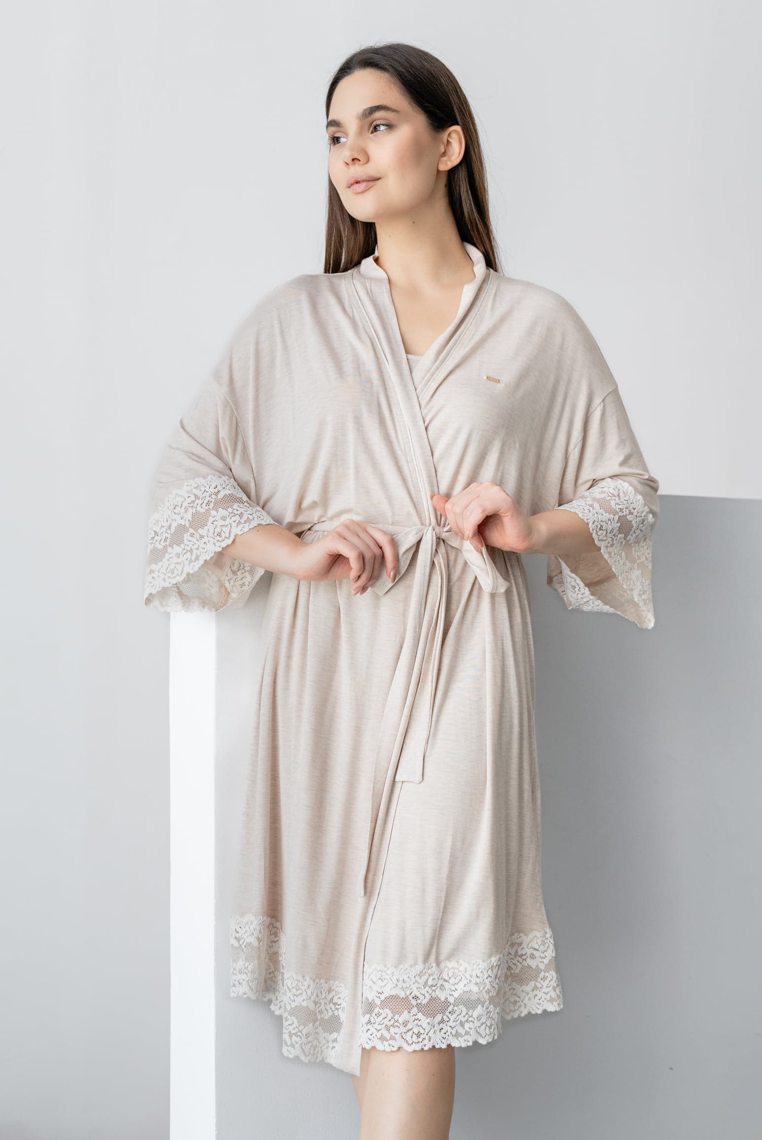 MELANGE LACE Халат