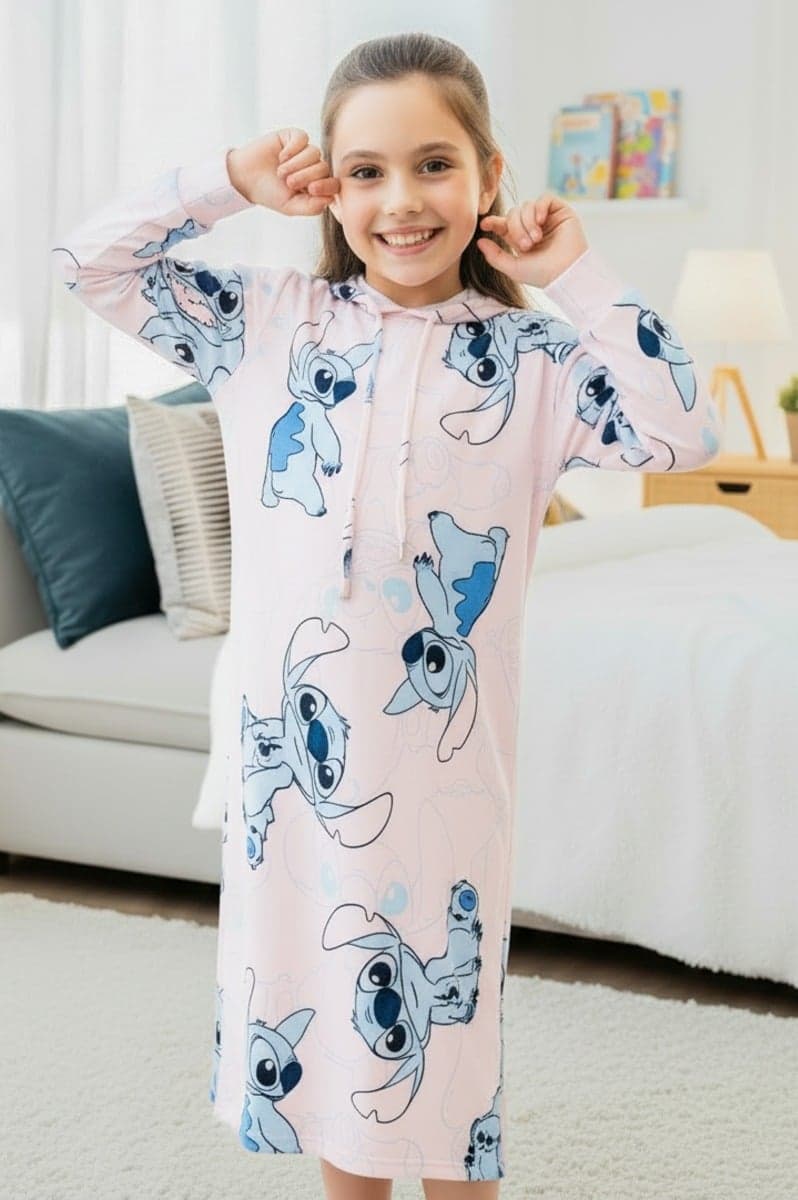 STITCH HOODED Детская ночная рубашка