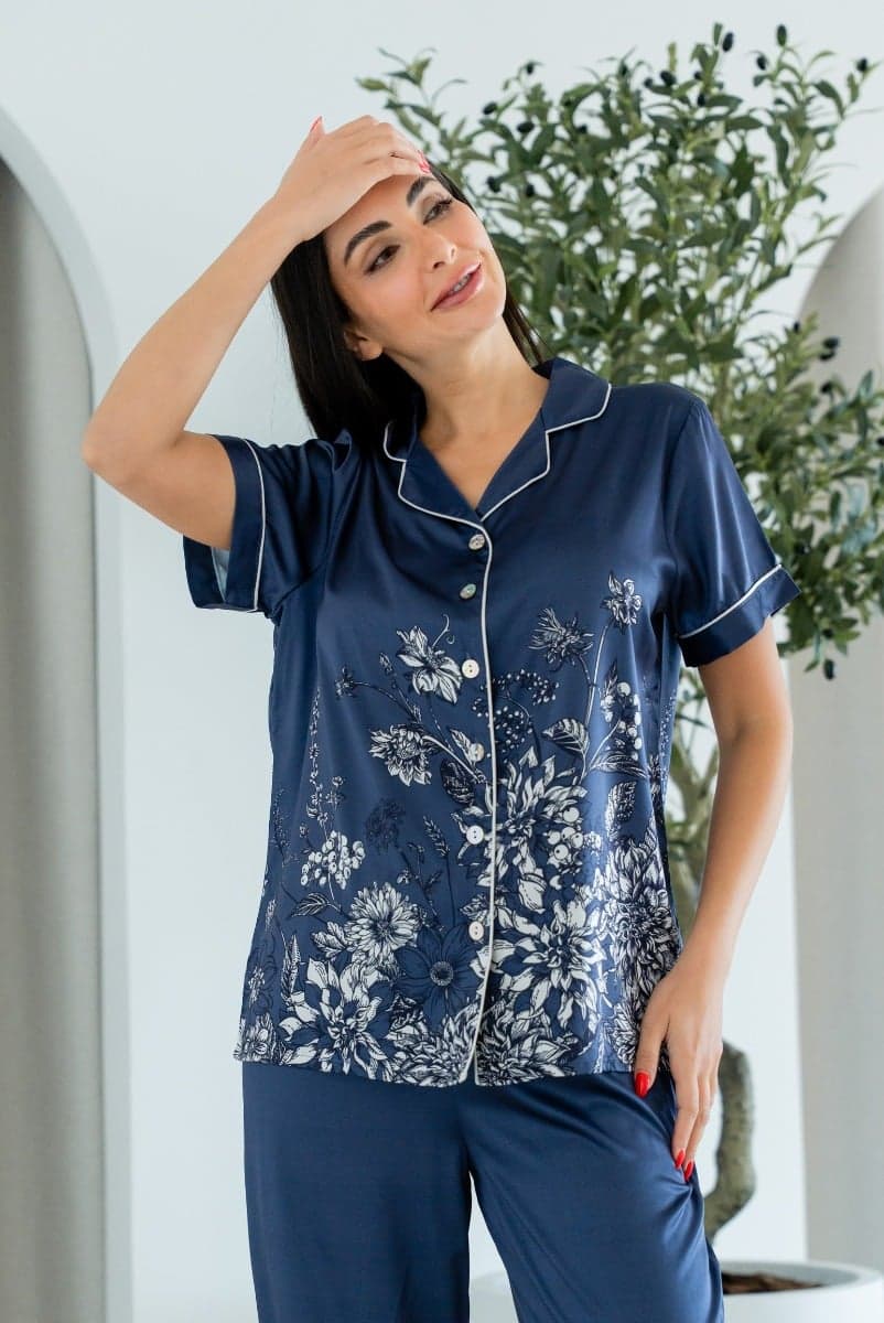 SATIN FLORAL Пижама