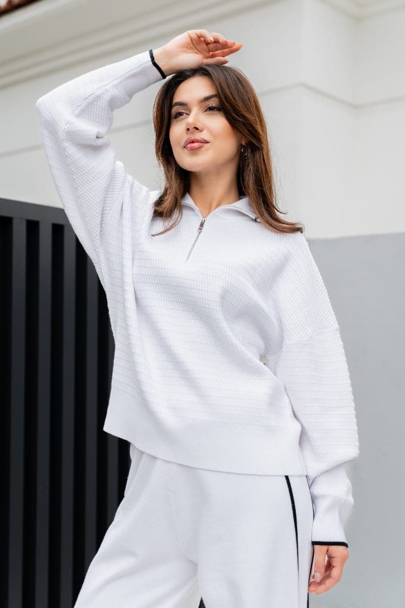STRIPE KNIT Кофта на молнии