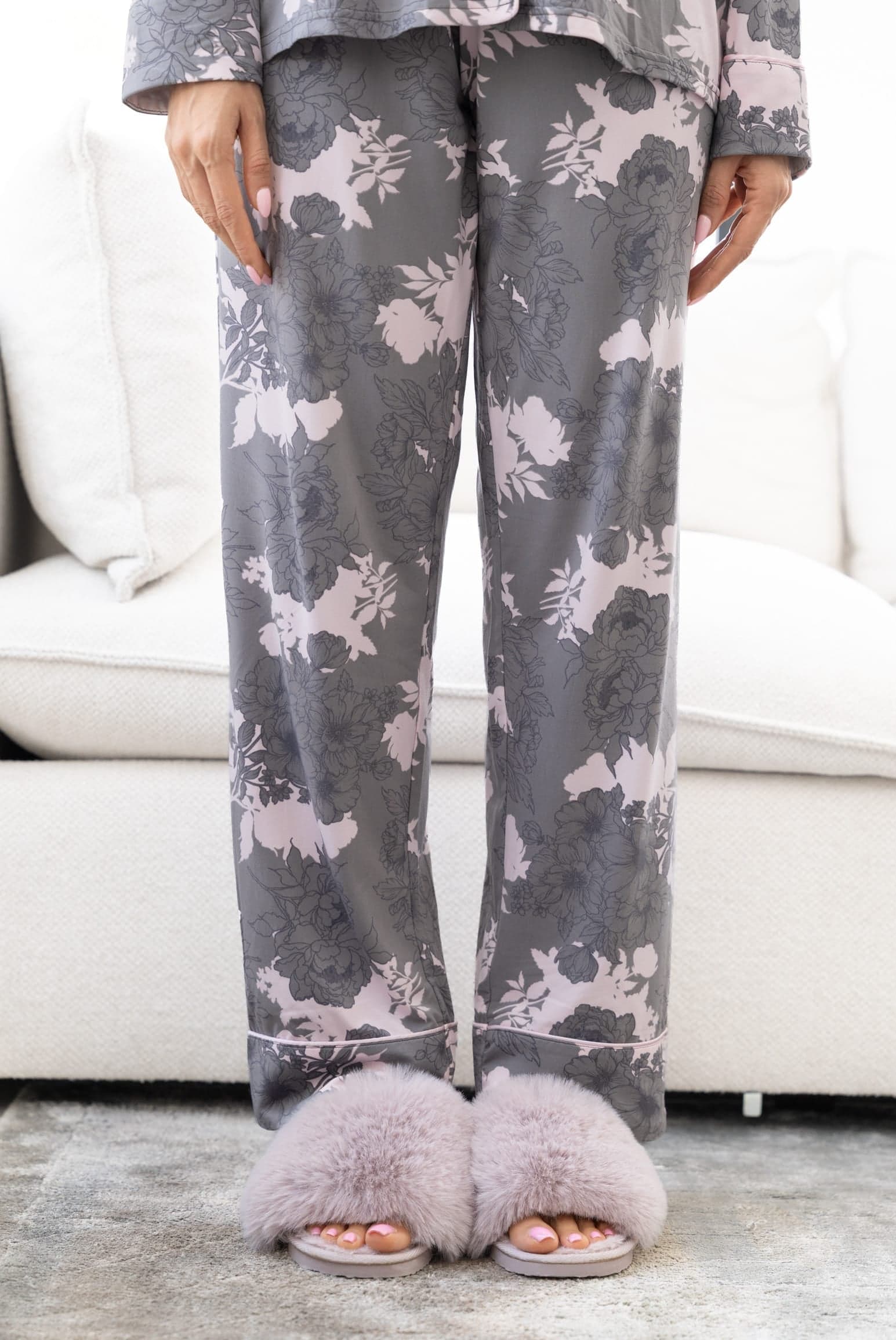 PINK FLORAL Брюки