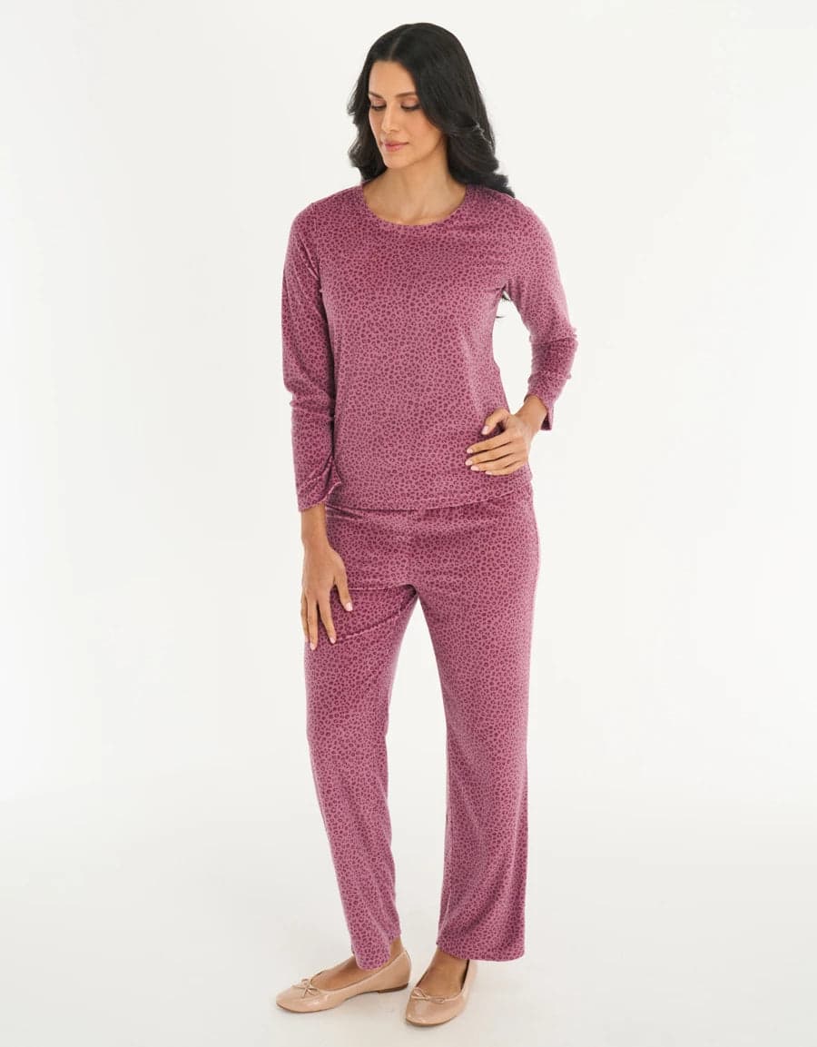 LEOPARD PRINT FLEECE Пижама