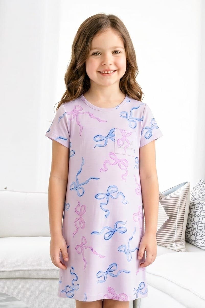RIBBON PRINT Детская ночная рубашка