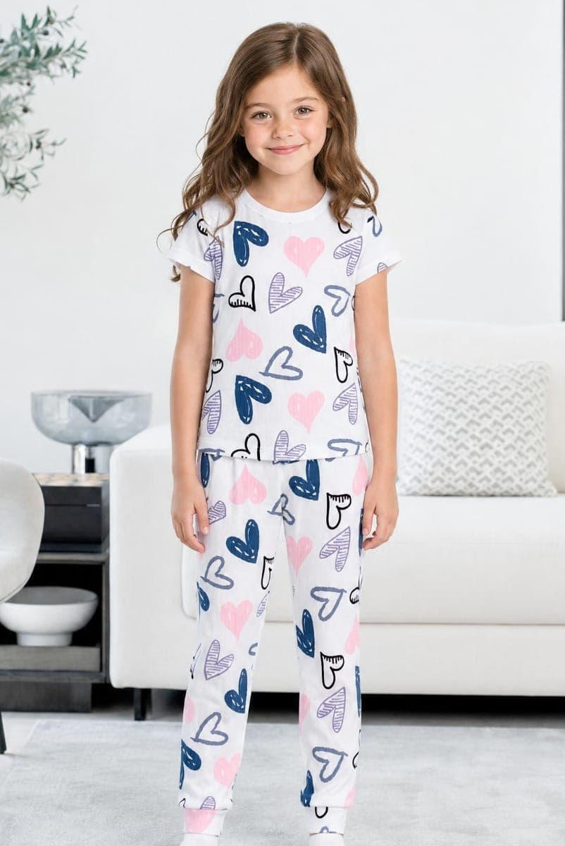 HEARTS PRINT Детская пижама