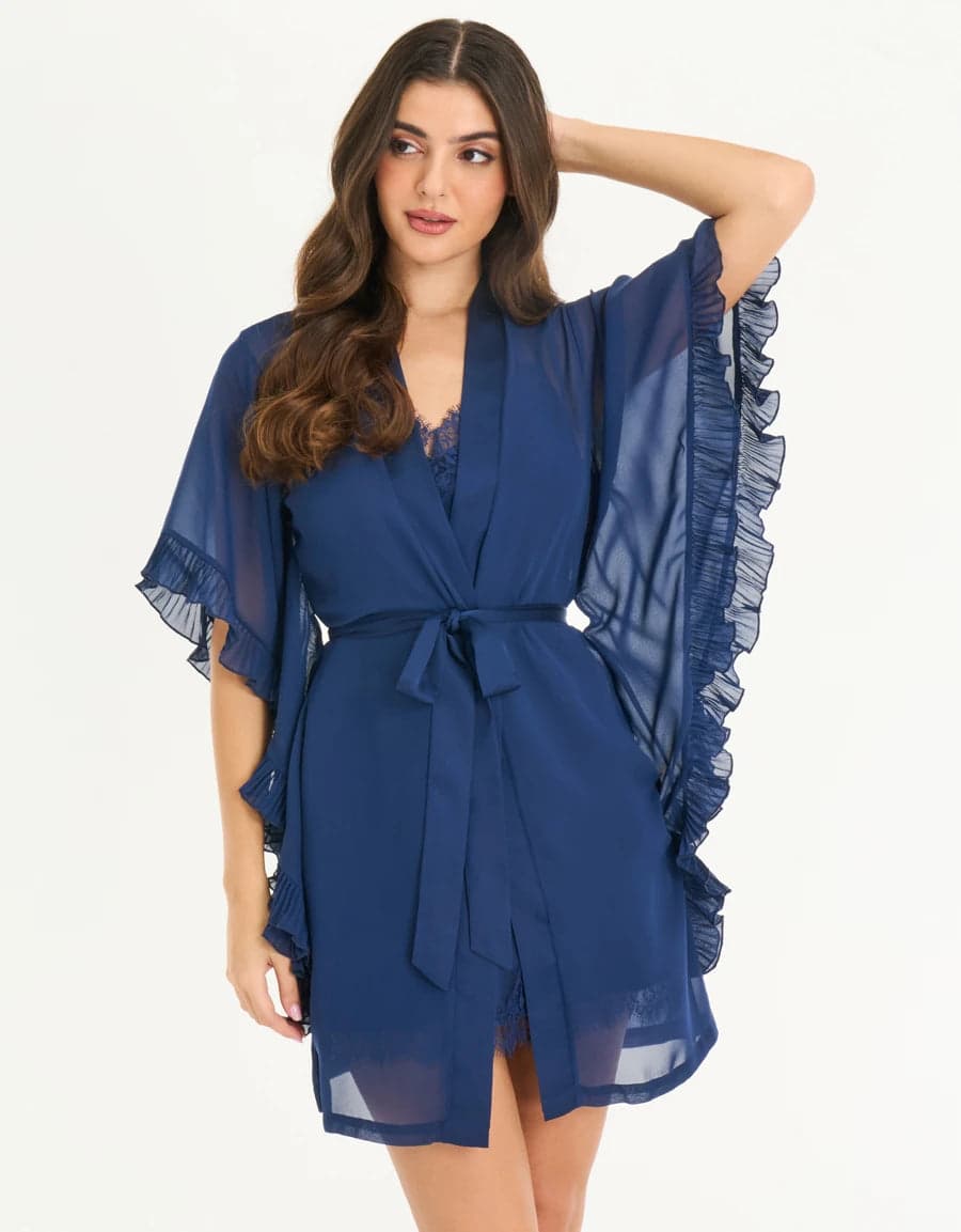 LACE-TRIM SATIN Короткая сорочка