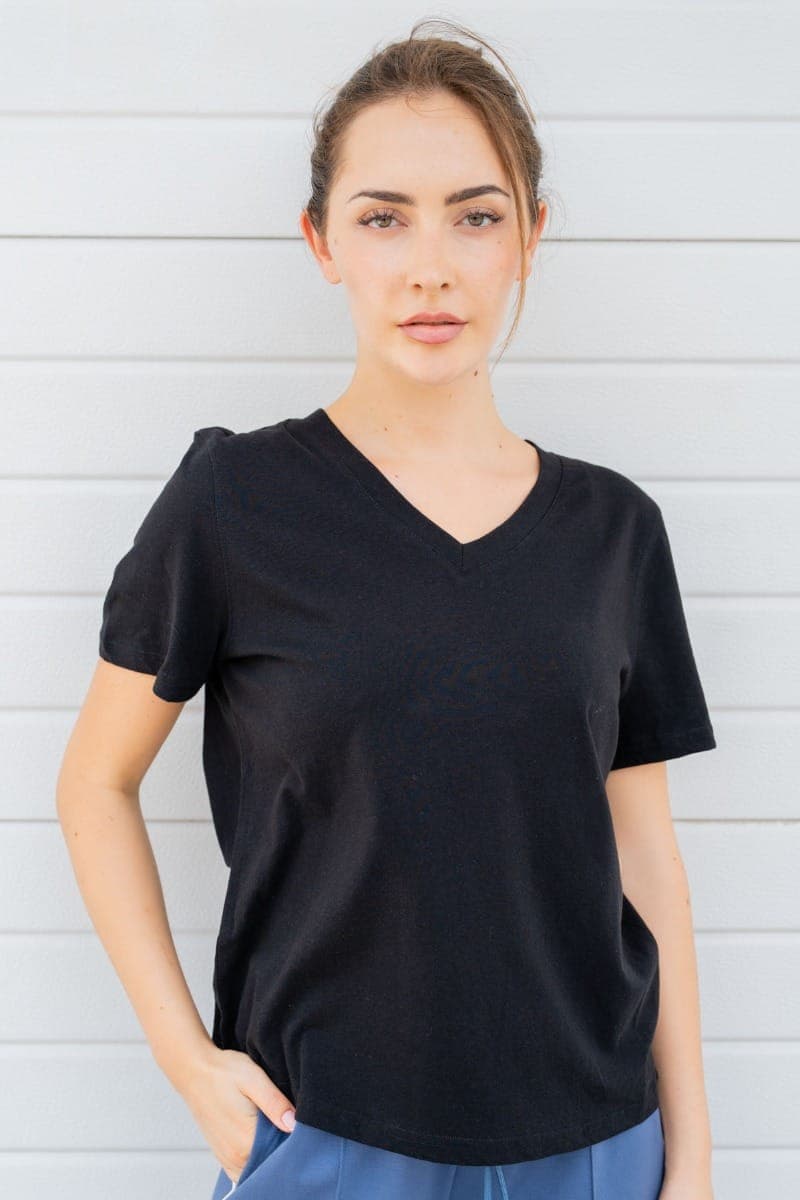 COTTON V-NECK Футболка