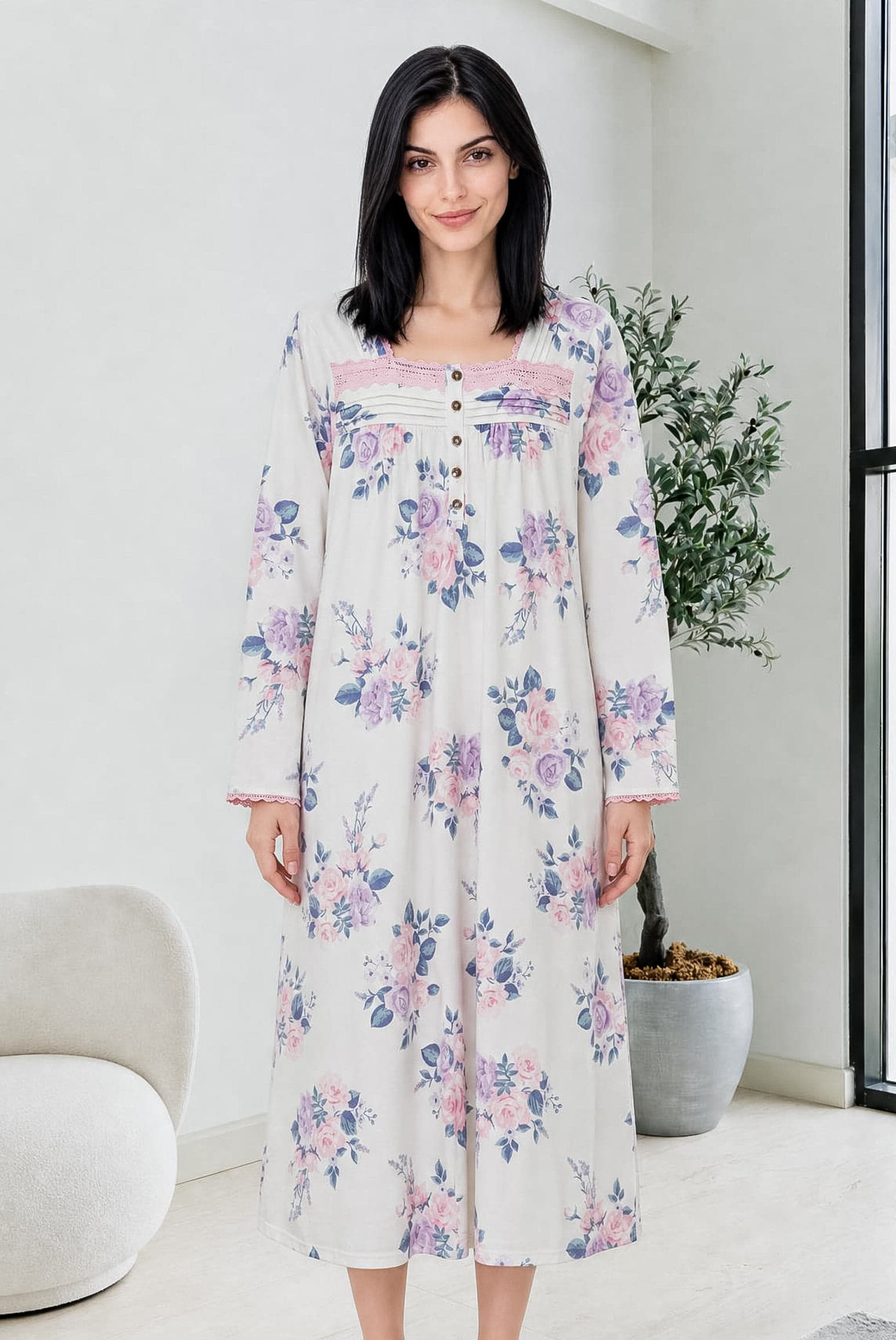 FLORAL PRINT Ночная рубашка