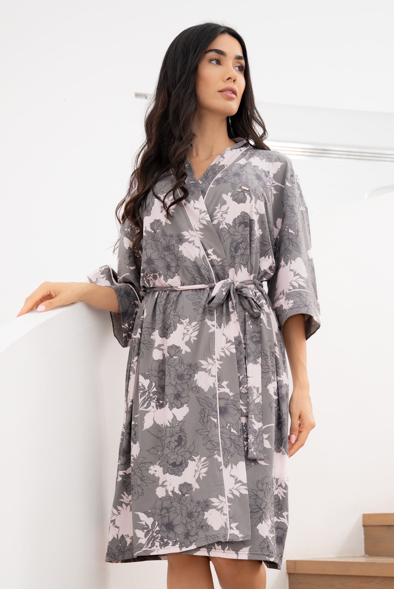 PINK FLORAL Халат