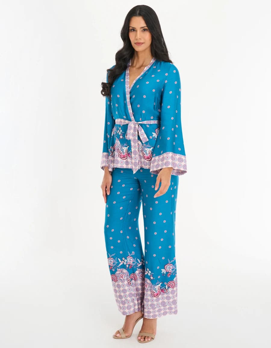 FLORAL PRINT SATIN Пижама