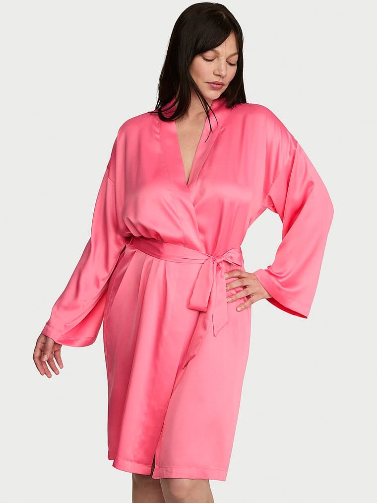 SIGNATURE SATIN Халат миди