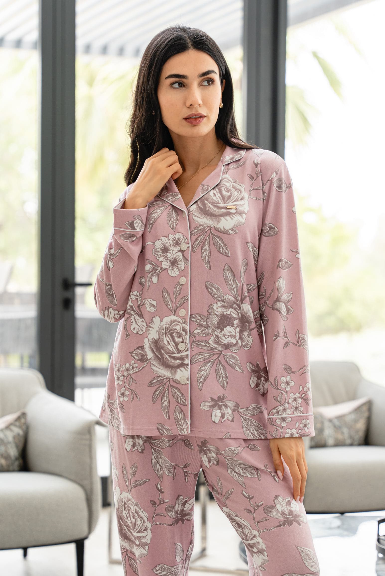 FLORAL BUTTON Пижама