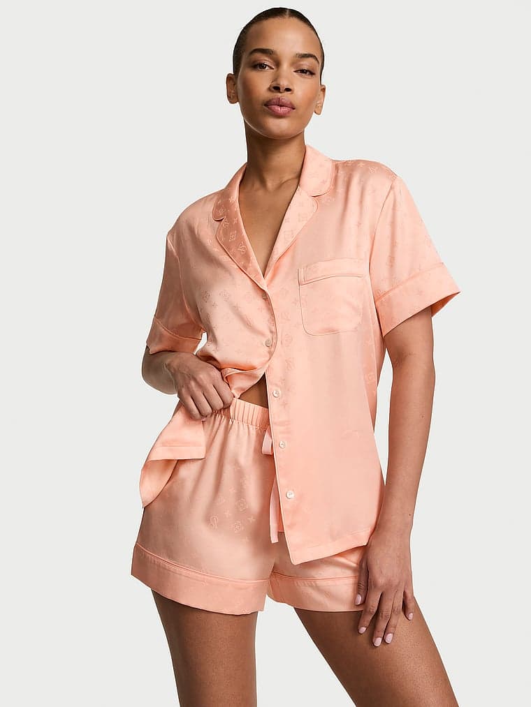 GLAZED SATIN Пижама с шортами