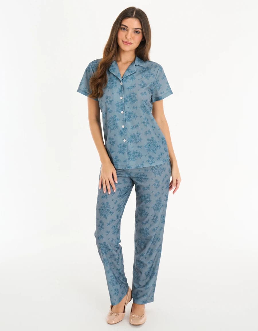 FLORAL PRINT WAFFLE Пижама