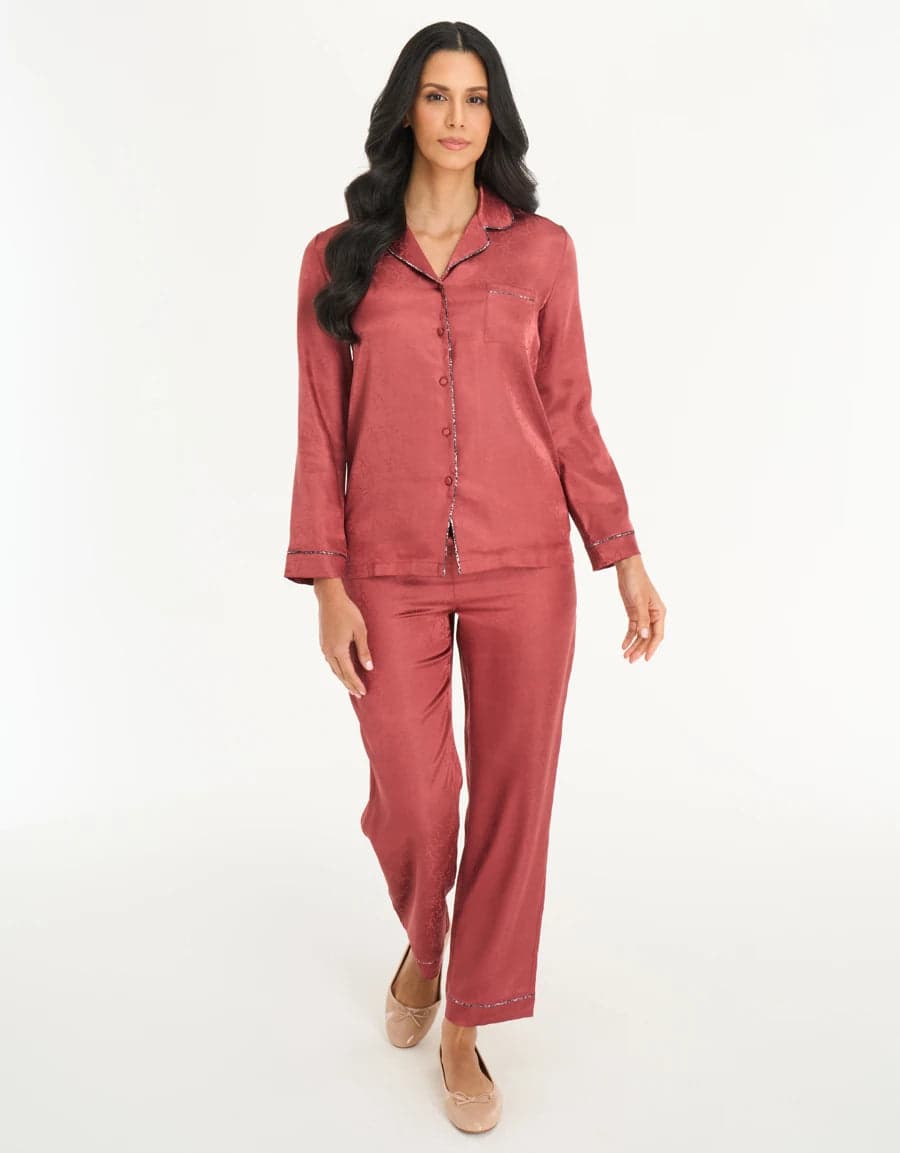 JACQUARD SATIN Пижама