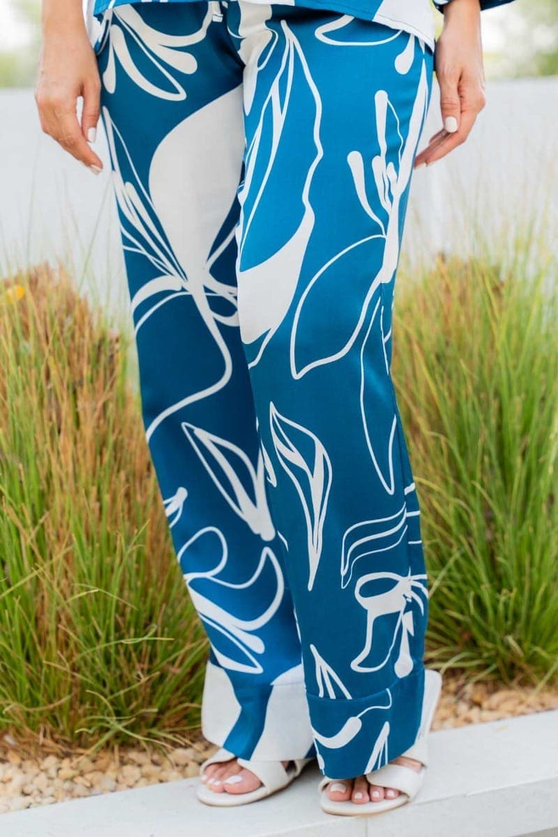 ABSTRACT FLORAL Брюки