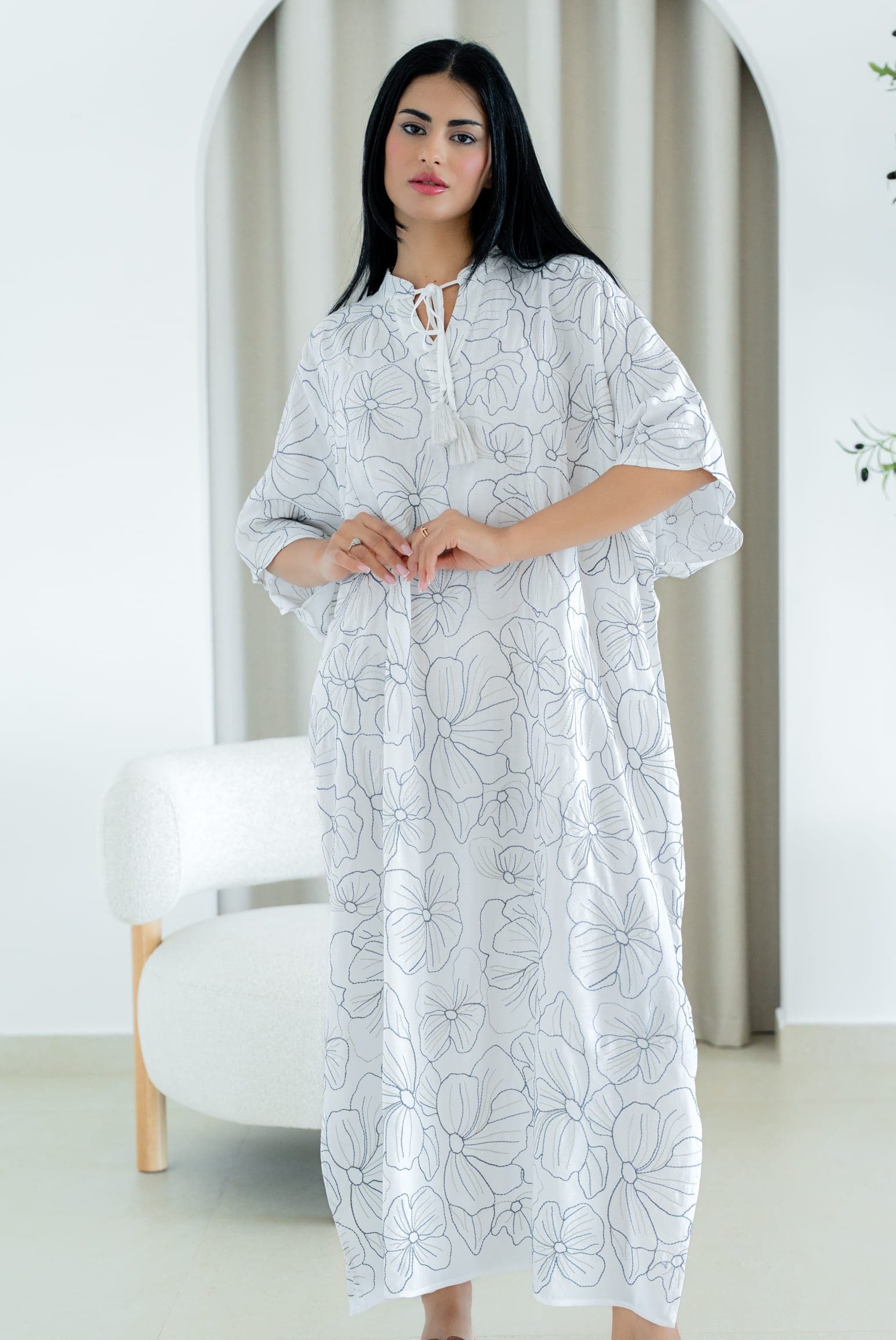 FLORAL EMBROIDERY Платье