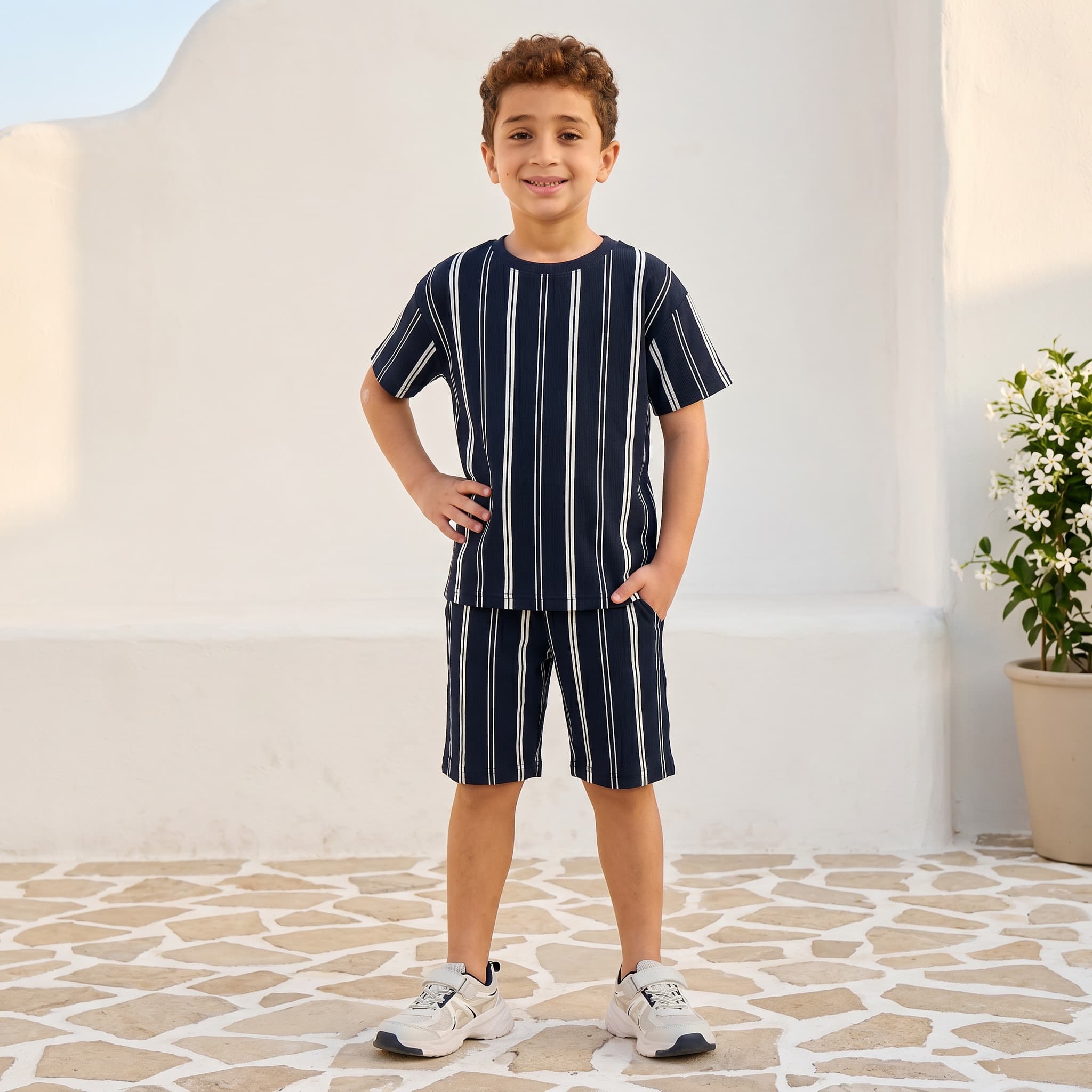 STRIPED Детский комплект: футболка и шорты