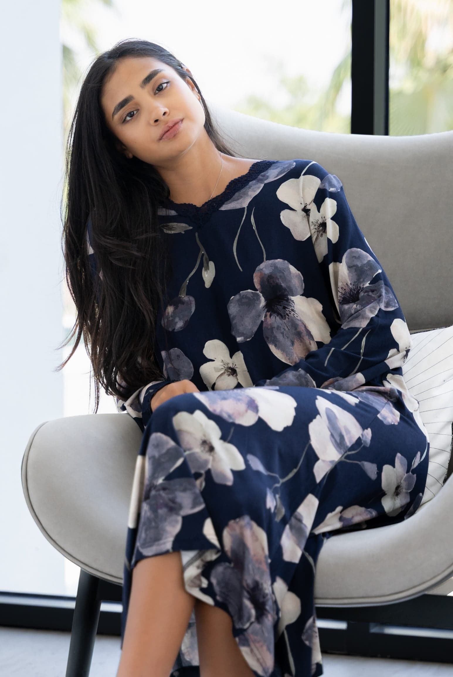 FLORAL LACE Ночная рубашка