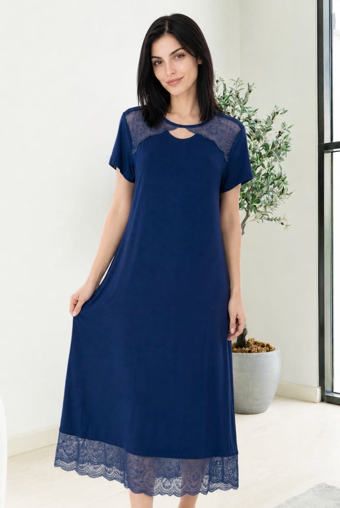 LACE CUTOUT Ночная рубашка