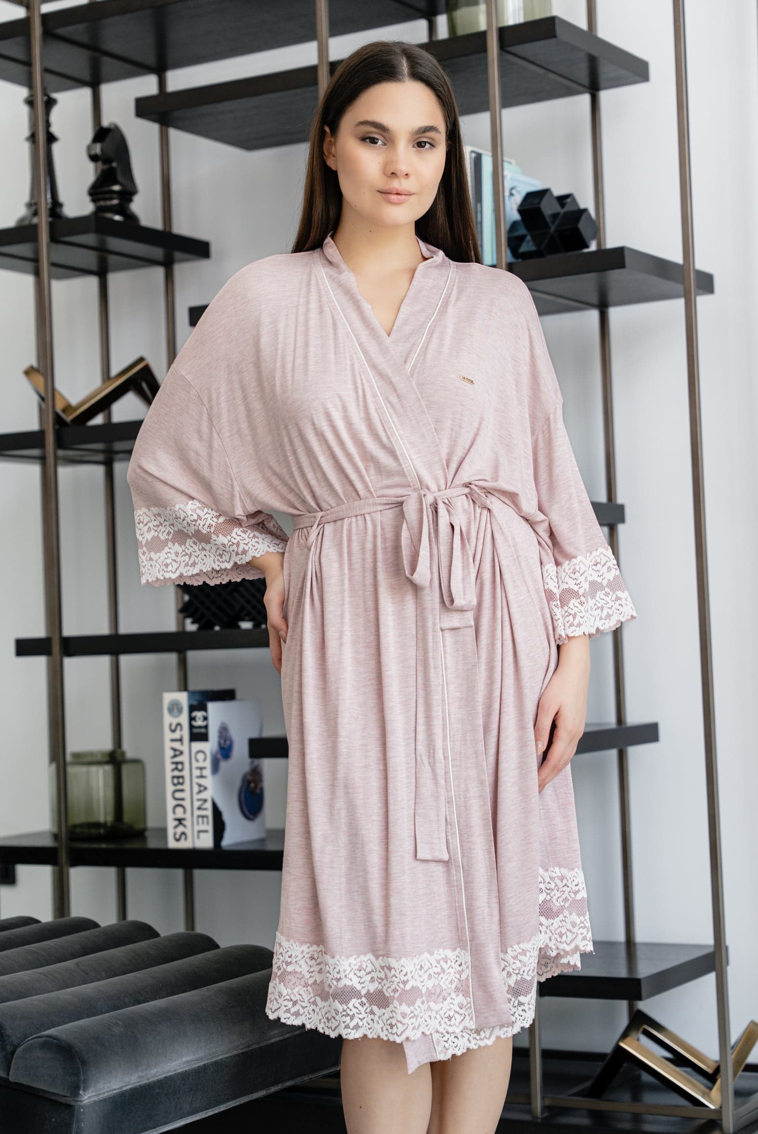 MELANGE LACE Халат