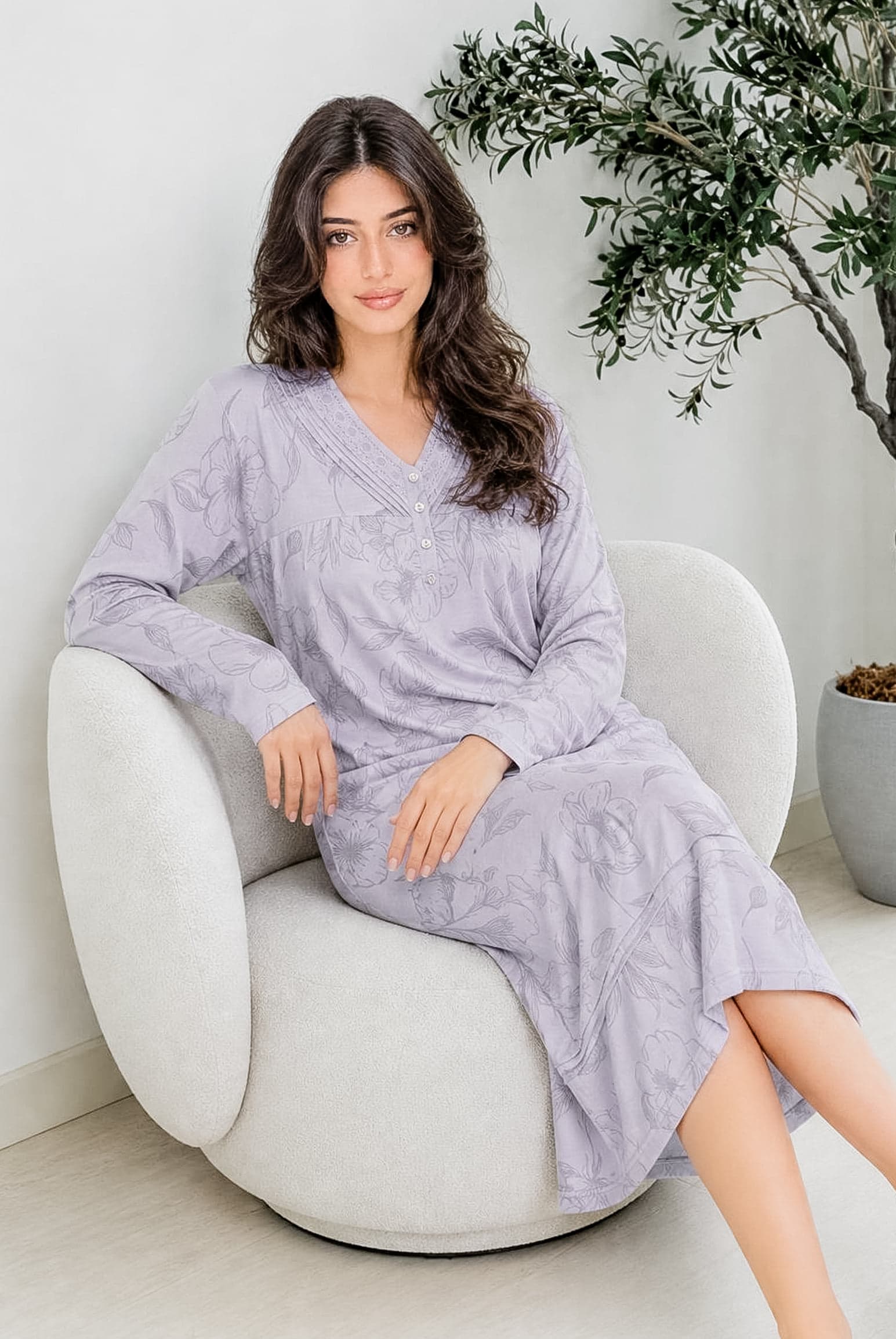FLORAL MAXI Ночная рубашка