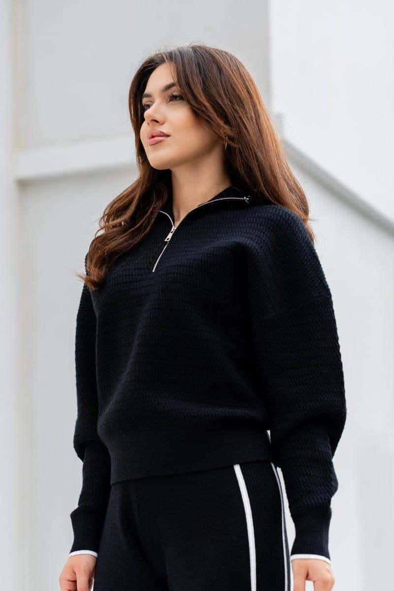 STRIPE KNIT Кофта на молнии