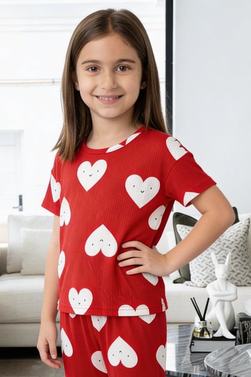 HEARTS PRINT Детская пижама