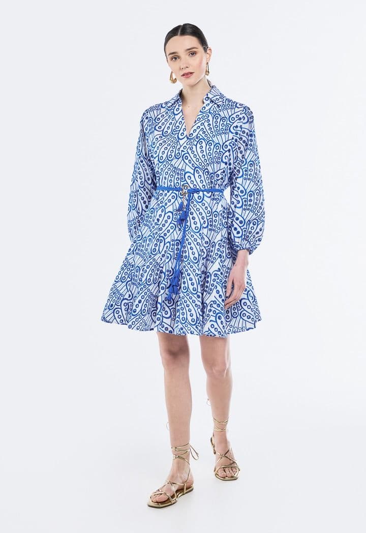 Платье с вышивкой шиффли