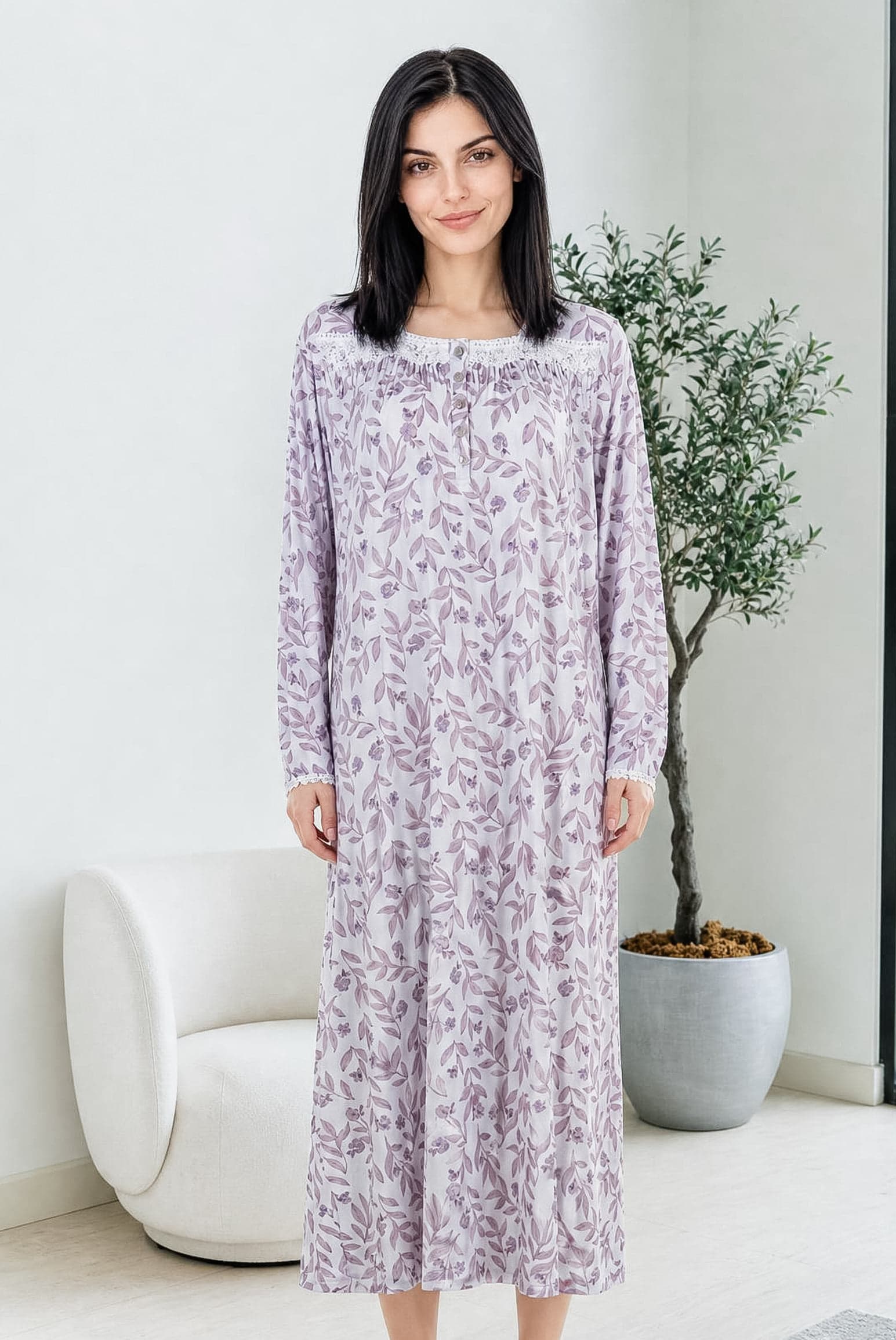 FLORAL PRINT Ночная рубашка